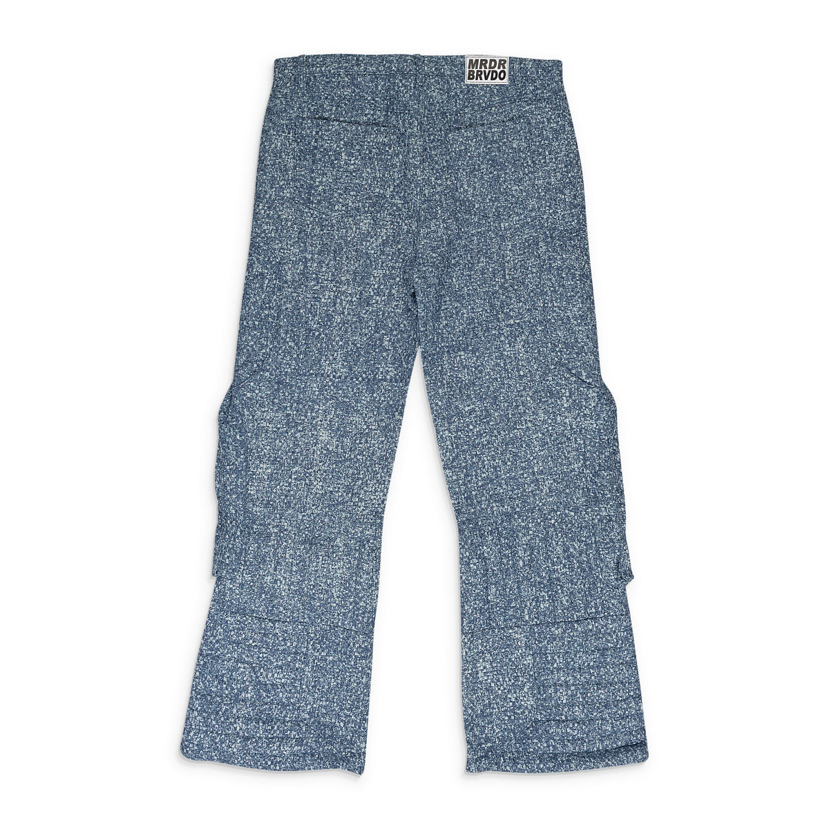 INDIGO RAISED WINDOW WOVEN PANTS