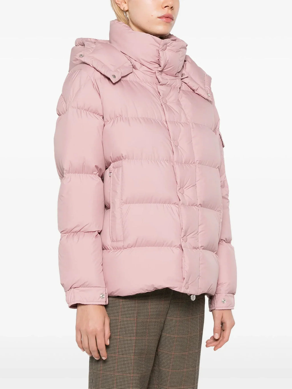 Moncler Maya 70th Anniversary Short Down Jacket in Pink