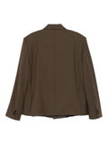 NotRainProof scissors-brooch blazer