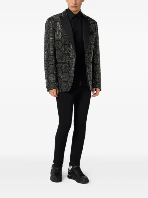 Philipp Plein lord fit blazer monogram