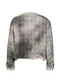 Doublet distressed-effect bouclé jacket