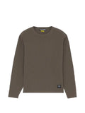 IUTER ribbed-knit logo-patch sweater