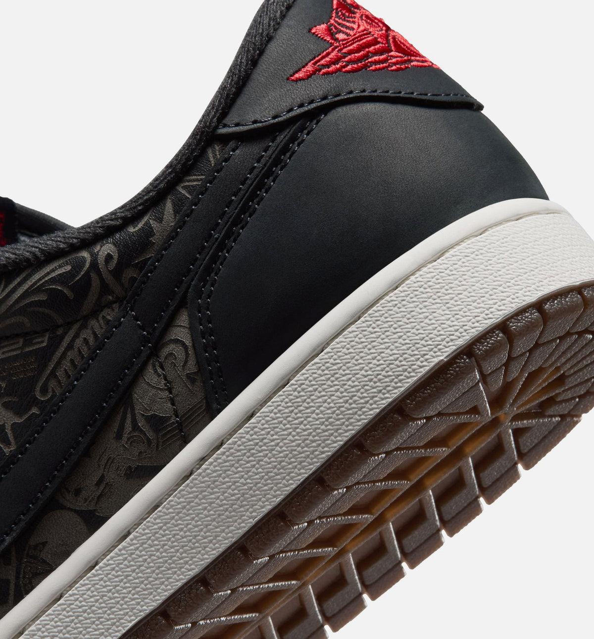 Air Jordan 1 Retro Low OG Laser Men's Shoes - Black/Varsity Red