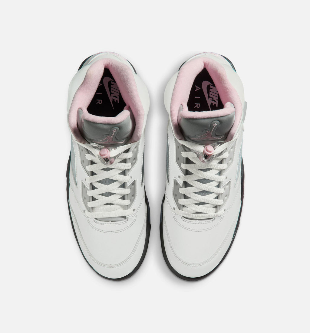 Air Jordan 5 Retro Medium Soft Pink Men's Lifestyle Shoes - White/Soft Pink/Black