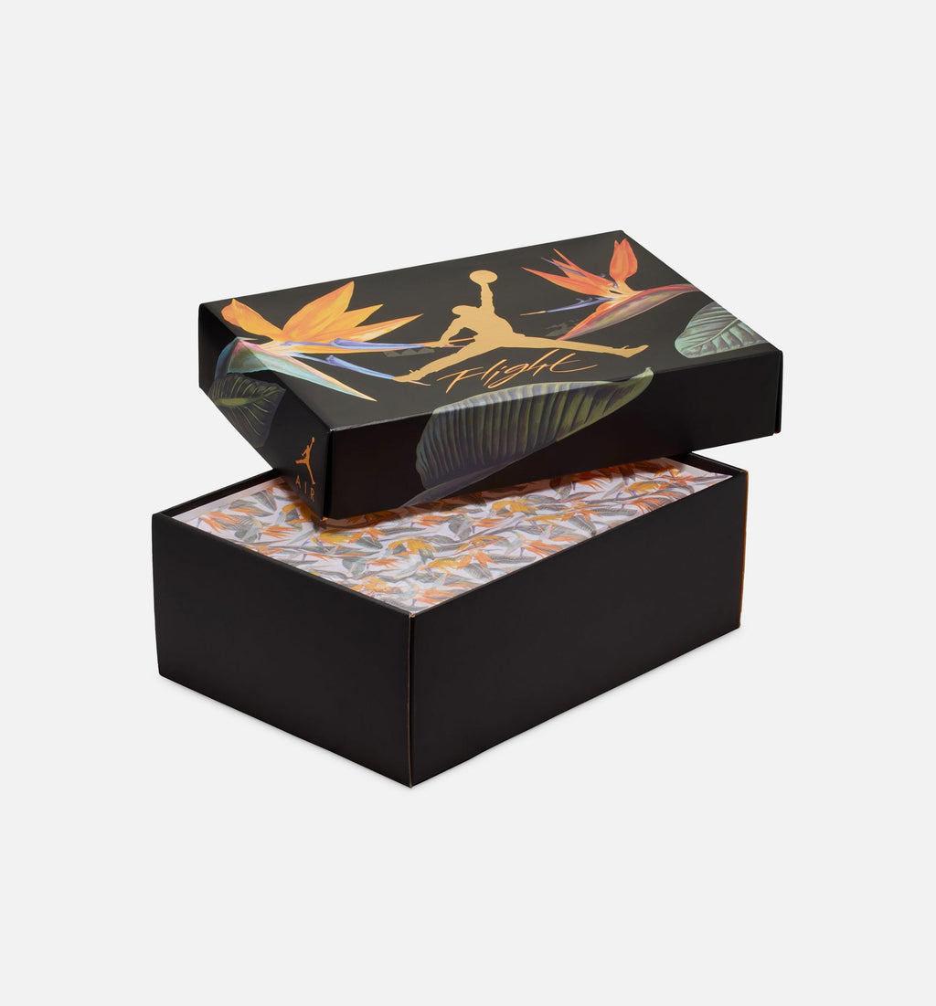 Air Jordan 4 Retro 'Birds of Paradise' - Women's Lifestyle Sneaker (Coconut Milk/Metallic Gold/Muslin/Bright Mango/Sundial/Black)