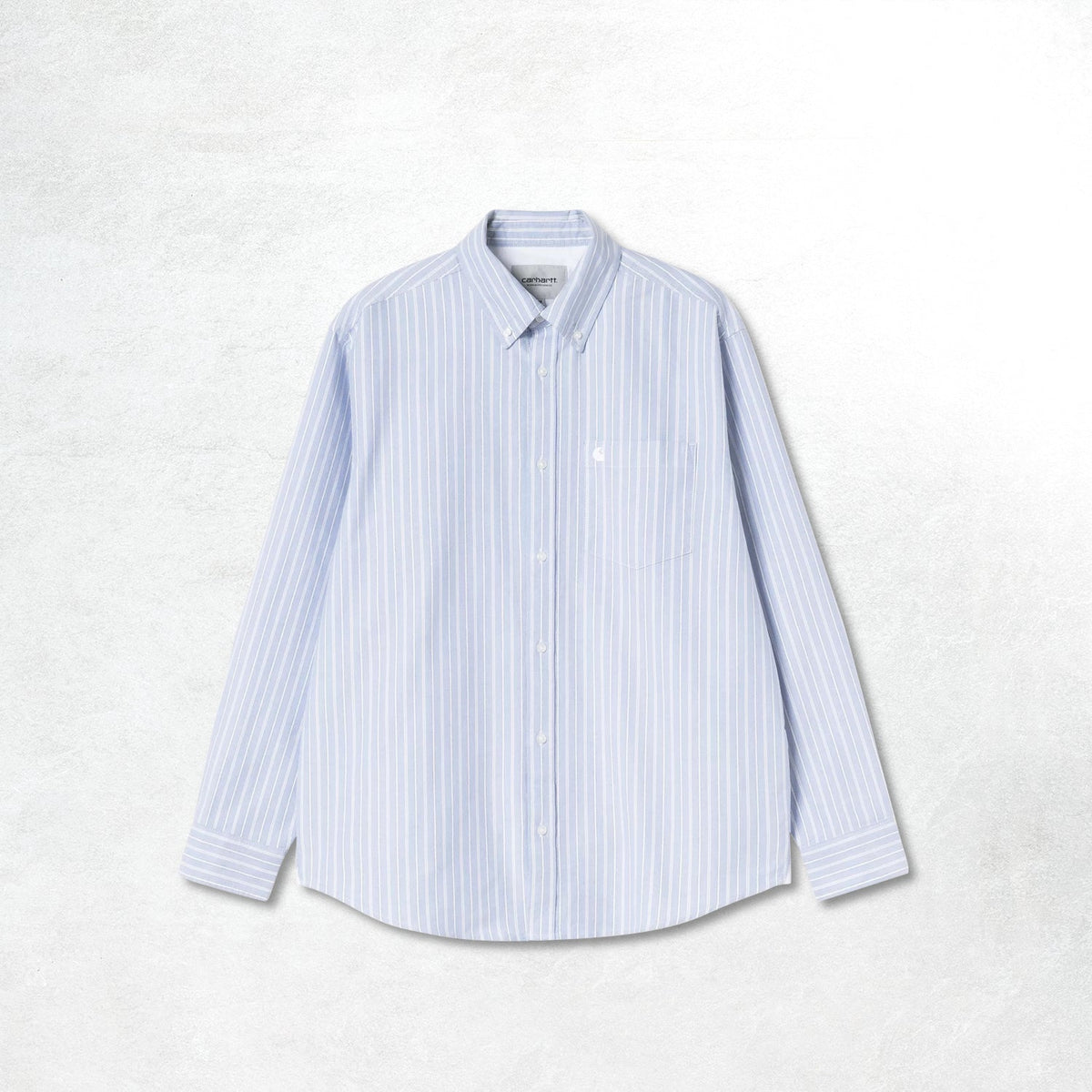 Carhartt WIP L/S Kanan Shirt: Kanan Stripe, Bleach