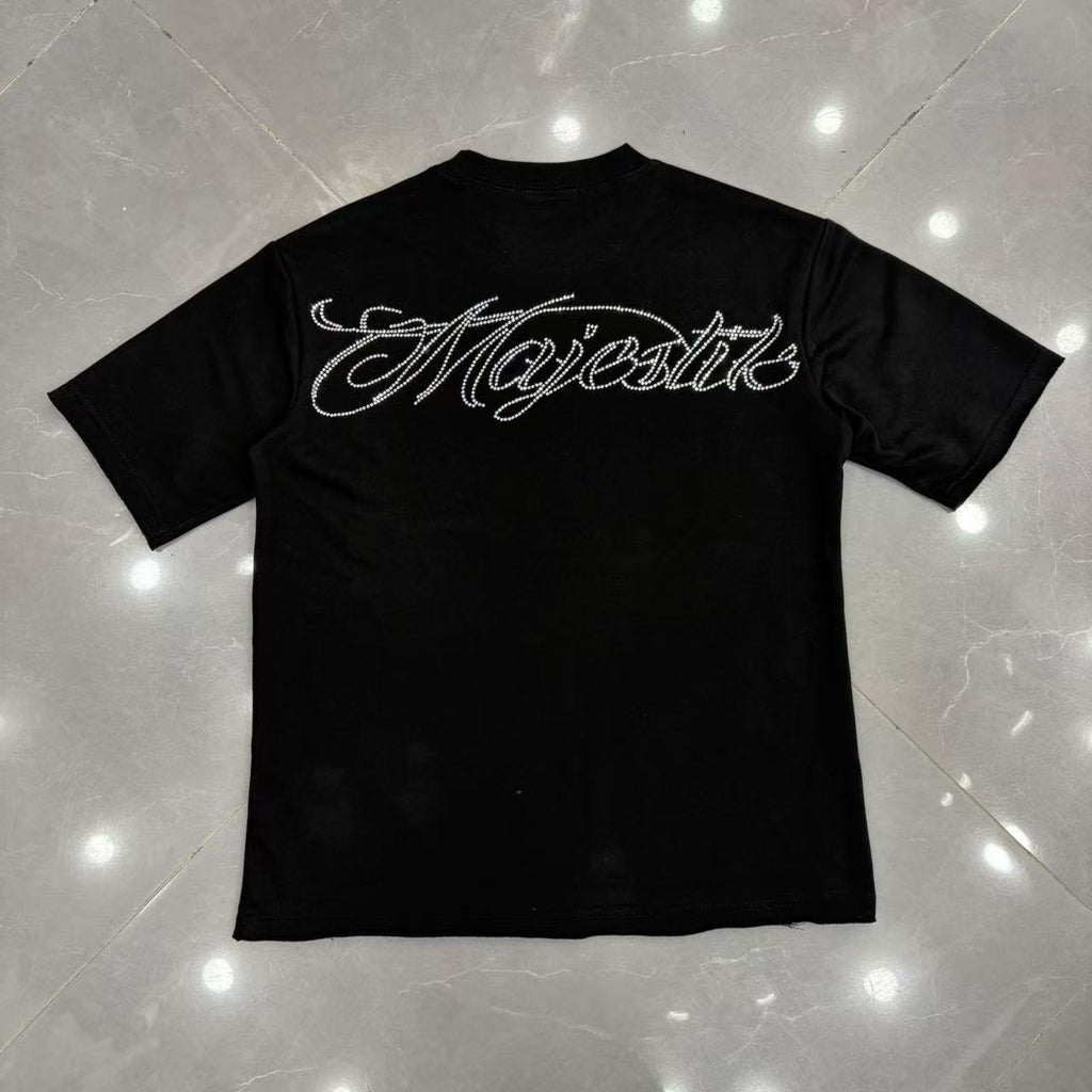 MAJESTIK Script Graphic Short-Sleeve T-Shirt