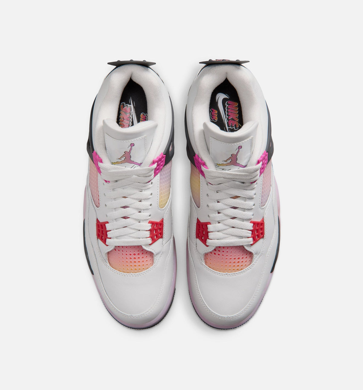 Air Jordan 4 Retro Comic Men's Shoes - Off White/Fire Pink