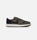 Air Jordan 1 Retro Low OG Laser Grade School Shoes - Black/Varsity Red