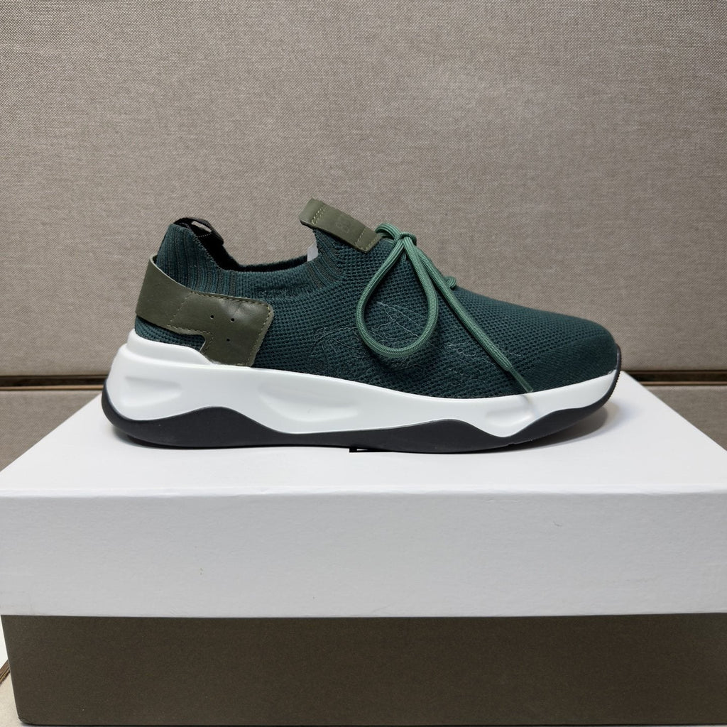 Berluti Men's Dark Green Low-Top Sneakers