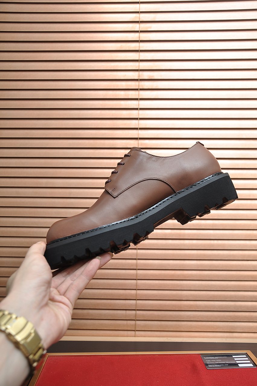 Prada Lug-Sole Lace-Up Derby Shoes