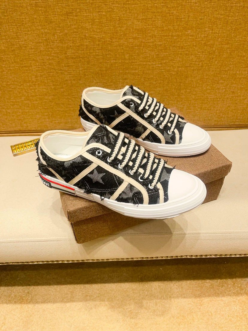 Louis Vuitton Star-Pattern High-Top Sneakers